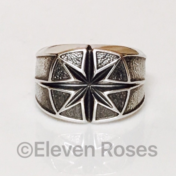 David Yurman Maritime North Star Signet Ring - Picture 8 of 8
